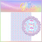 Candy Unicorn white hearts