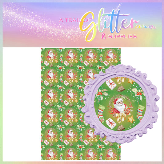 Vintage Santa (GREEN)