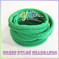 Christmas Green Nylon Headband 10 or 20 SUPER SOFT THIN headband ONE SIZE FITS ALL