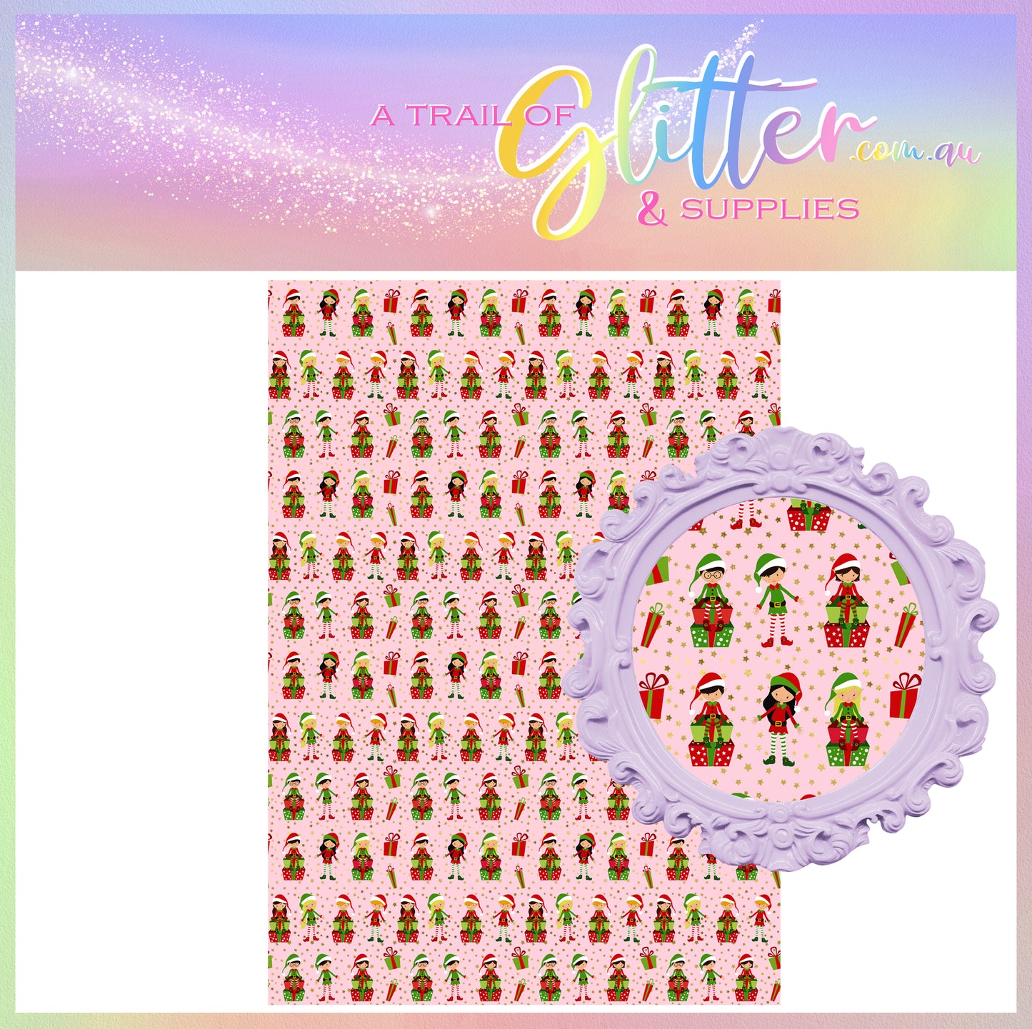 Christmas Elves Pink