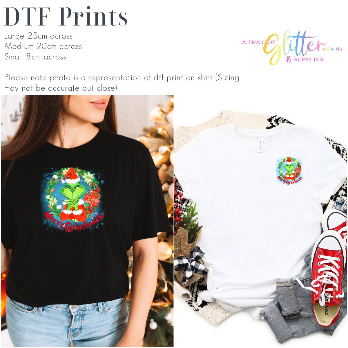 Merry Christmas Grinch Transfer