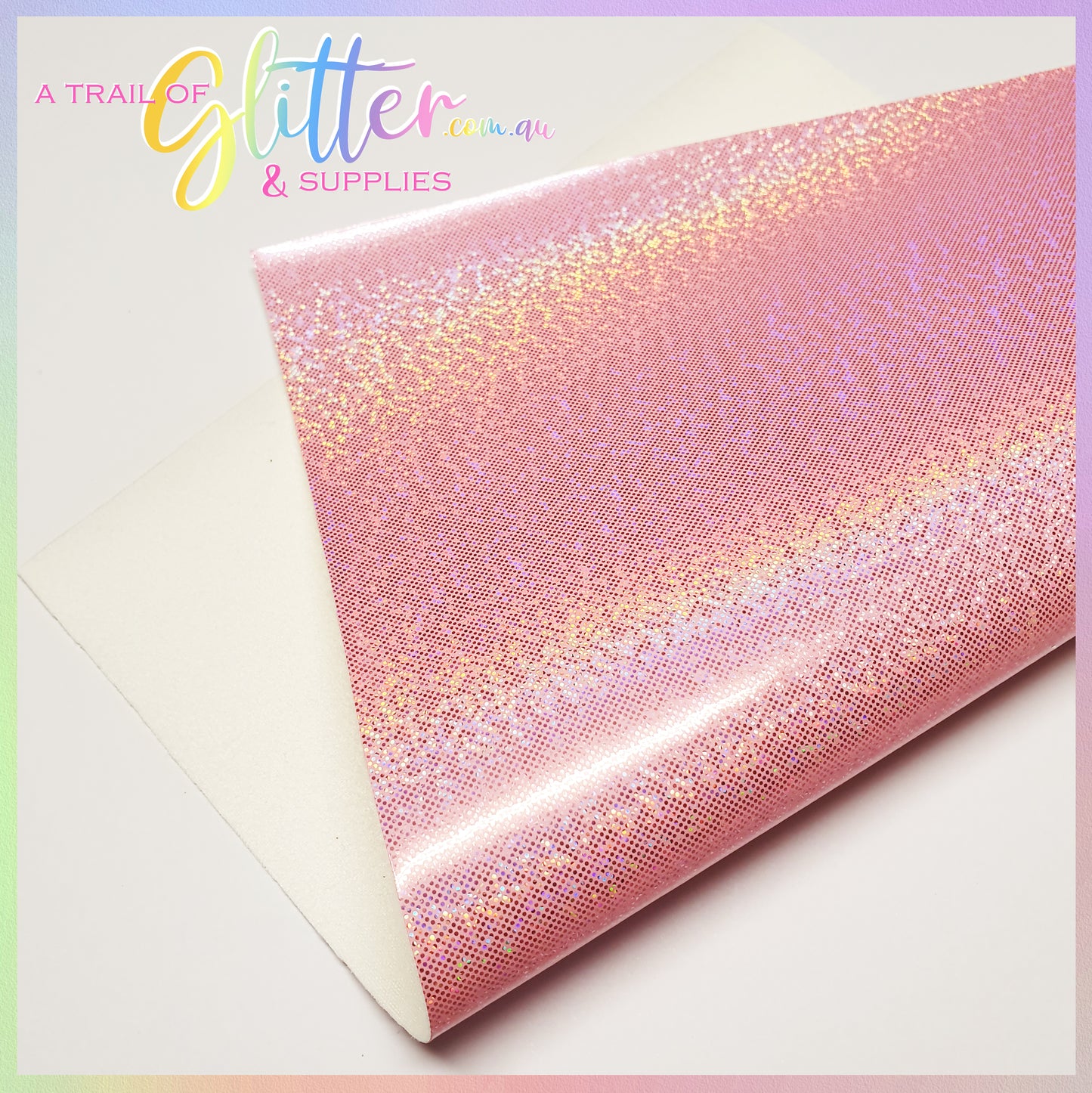 Smooth Glitter Laser Point Faux Leather.