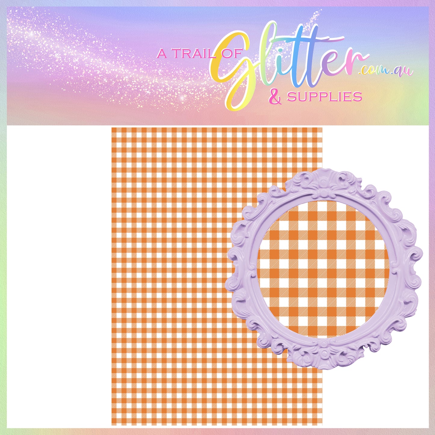 Picnic Check Orange LITCHI