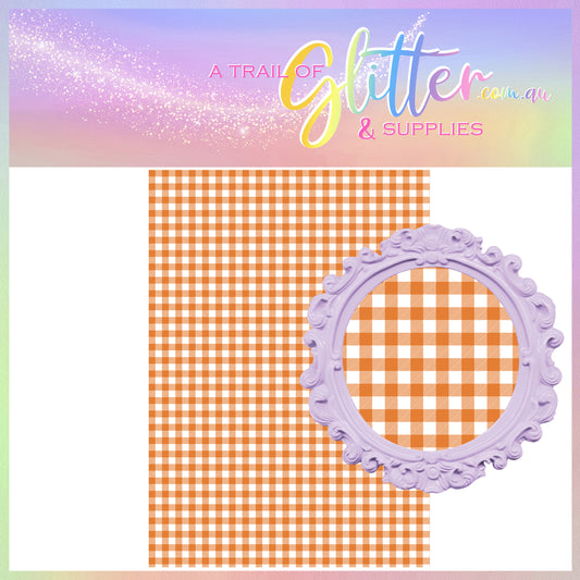 Picnic Check Orange LITCHI