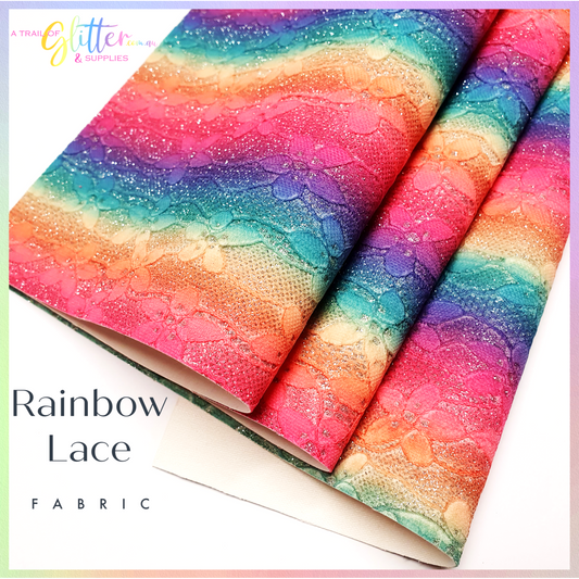 Rainbow Glitter Lace