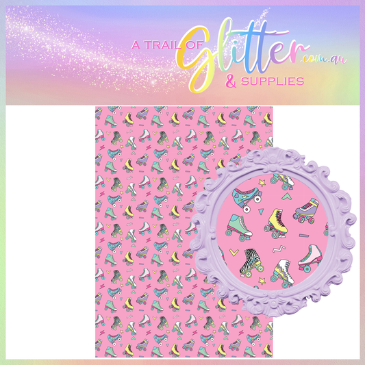 Roller Skates Litchi Leather