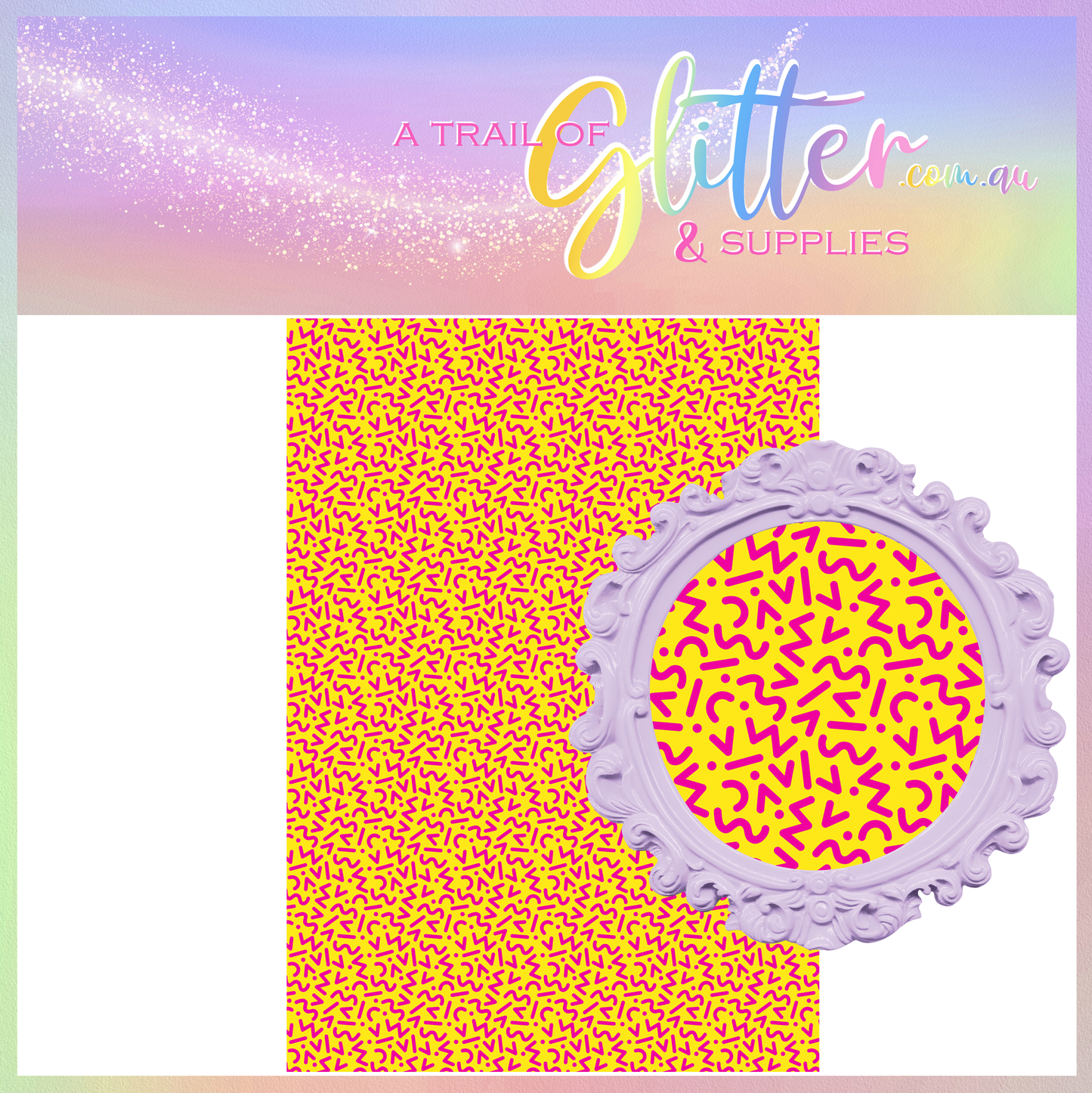 Totally 80's Yellow Litchi Leather
