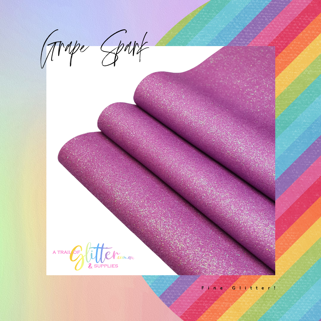 Fine Glitter GRAPE A4 Sheet 20x34cm