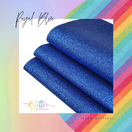 Fine Glitter DARK ROYAL BLUE A4 Sheet 20x34cm