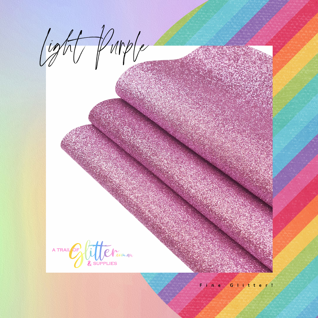 Fine Glitter Light Purple A4 Sheet 20x34cm #68