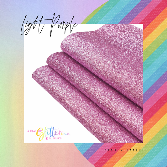 Fine Glitter Light Purple A4 Sheet 20x34cm #68