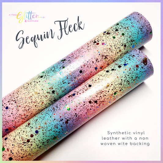 Sequin Fleck -  synthetic vinyl Leather