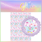 Whimsical Unicorn Purple Pastel rainbow