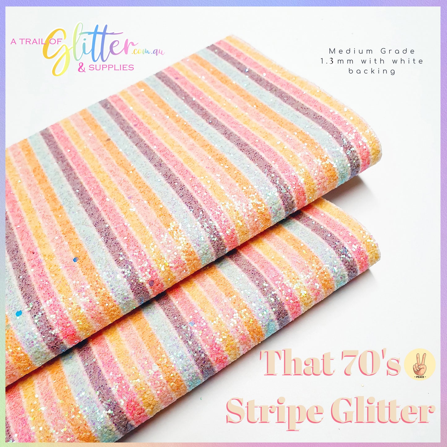 Chunky Glitter - That 70's Stripe Glitter