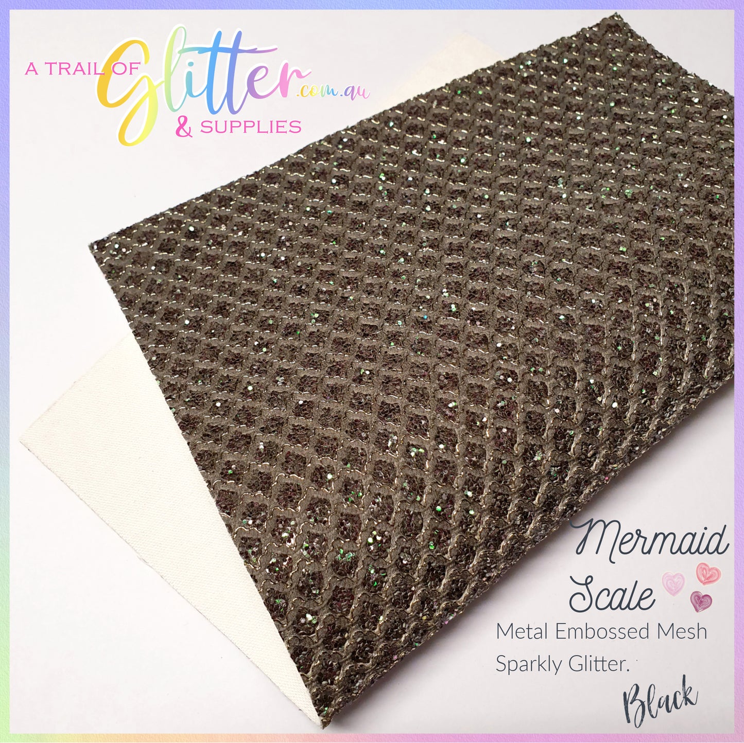 Mermaid Scale Embossed Metal Mesh Lace - ALL colours listed Inside.