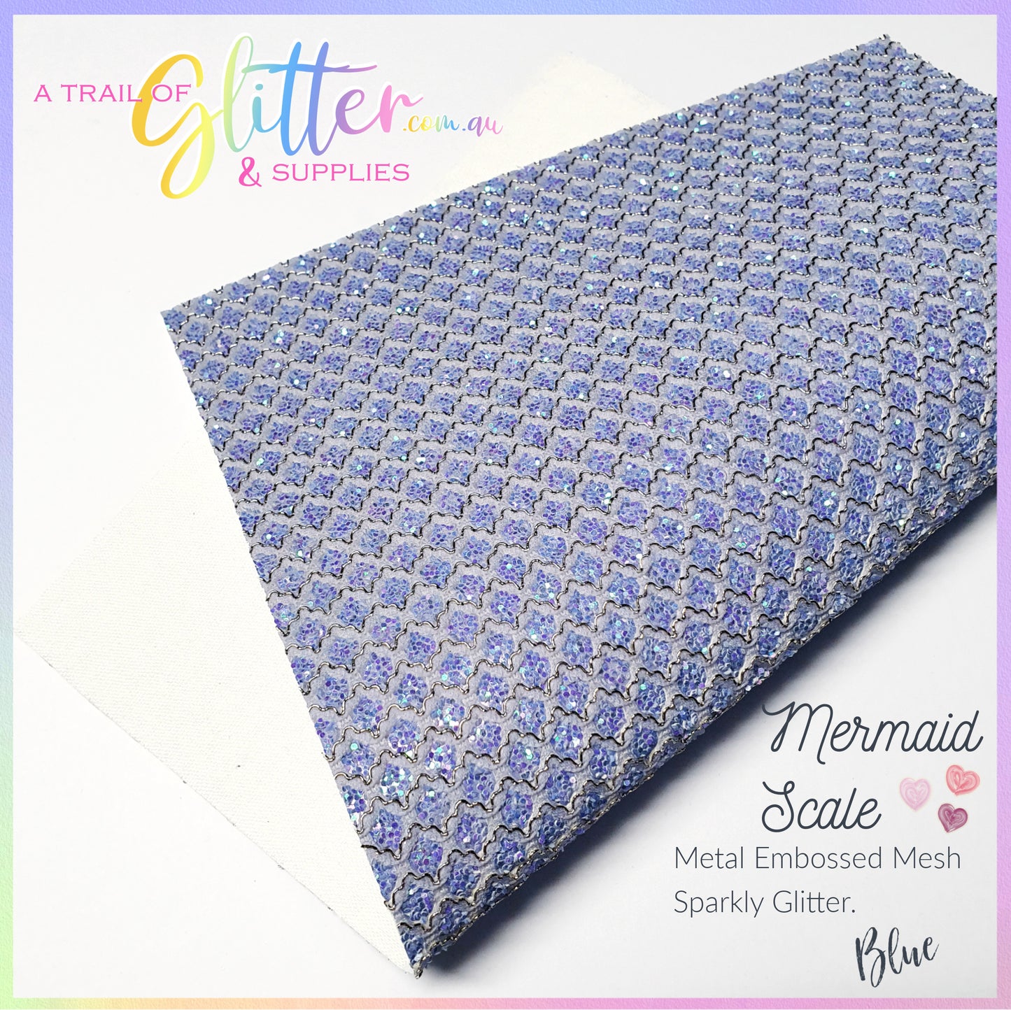 Mermaid Scale Embossed Metal Mesh Lace - ALL colours listed Inside.