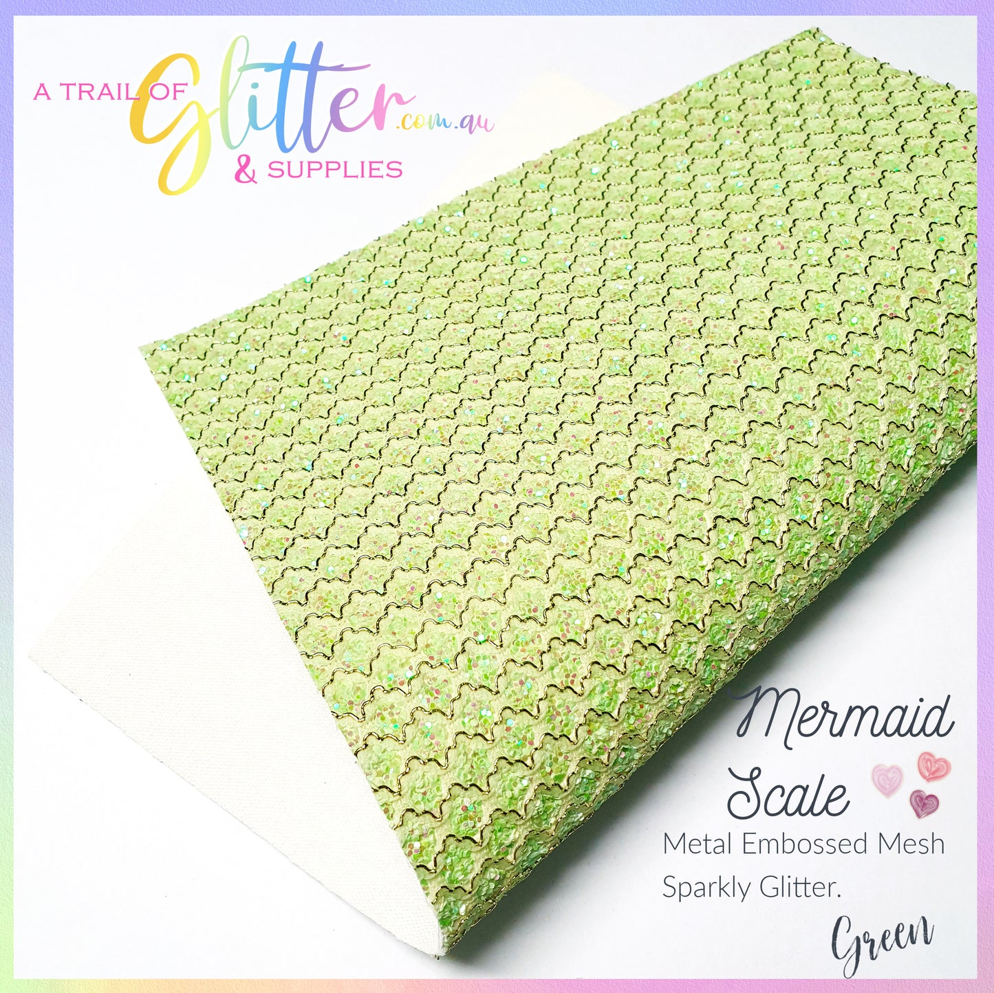 Mermaid Scale Embossed Metal Mesh Lace - ALL colours listed Inside.