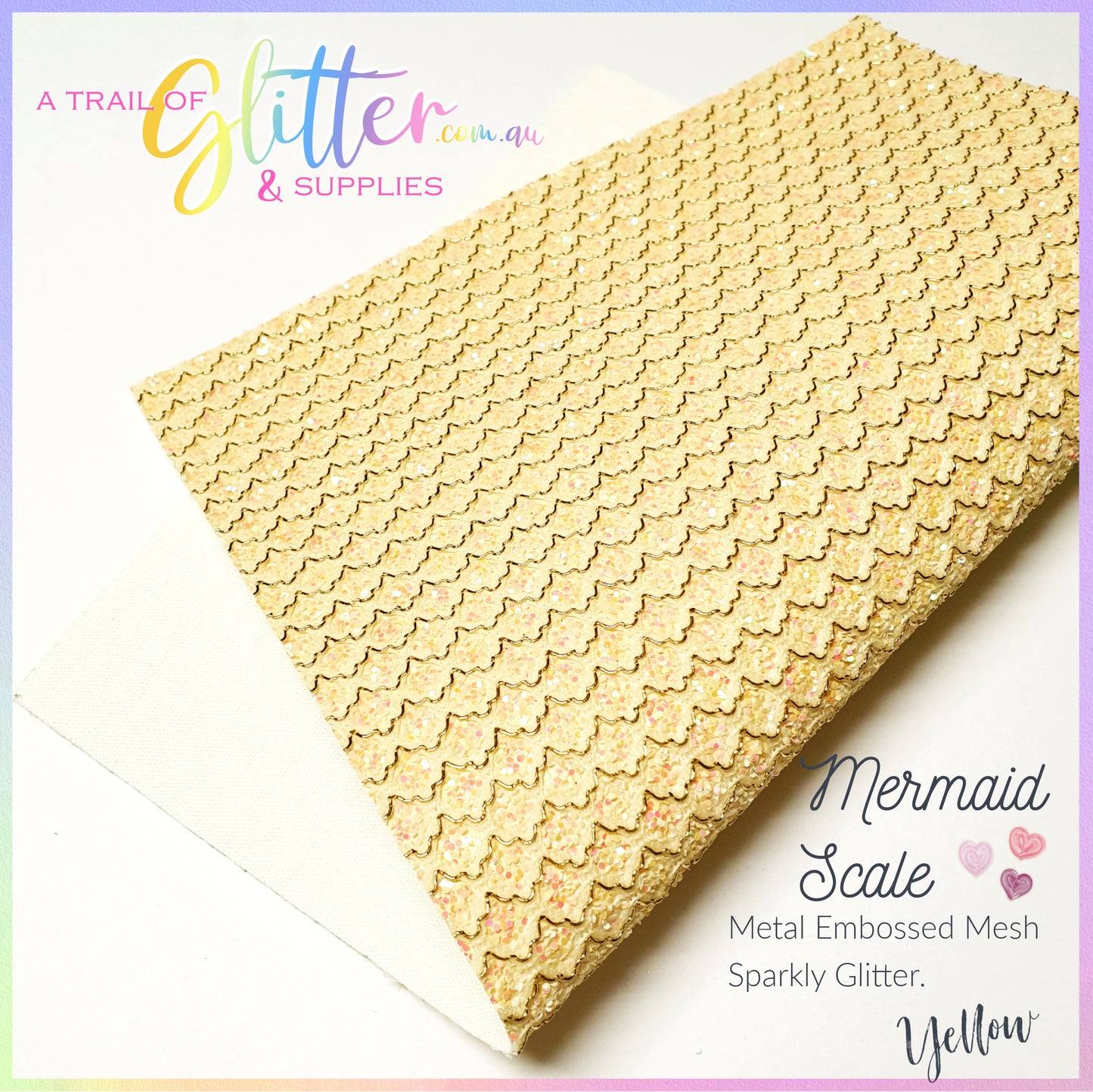 Mermaid Scale Embossed Metal Mesh Lace - ALL colours listed Inside.