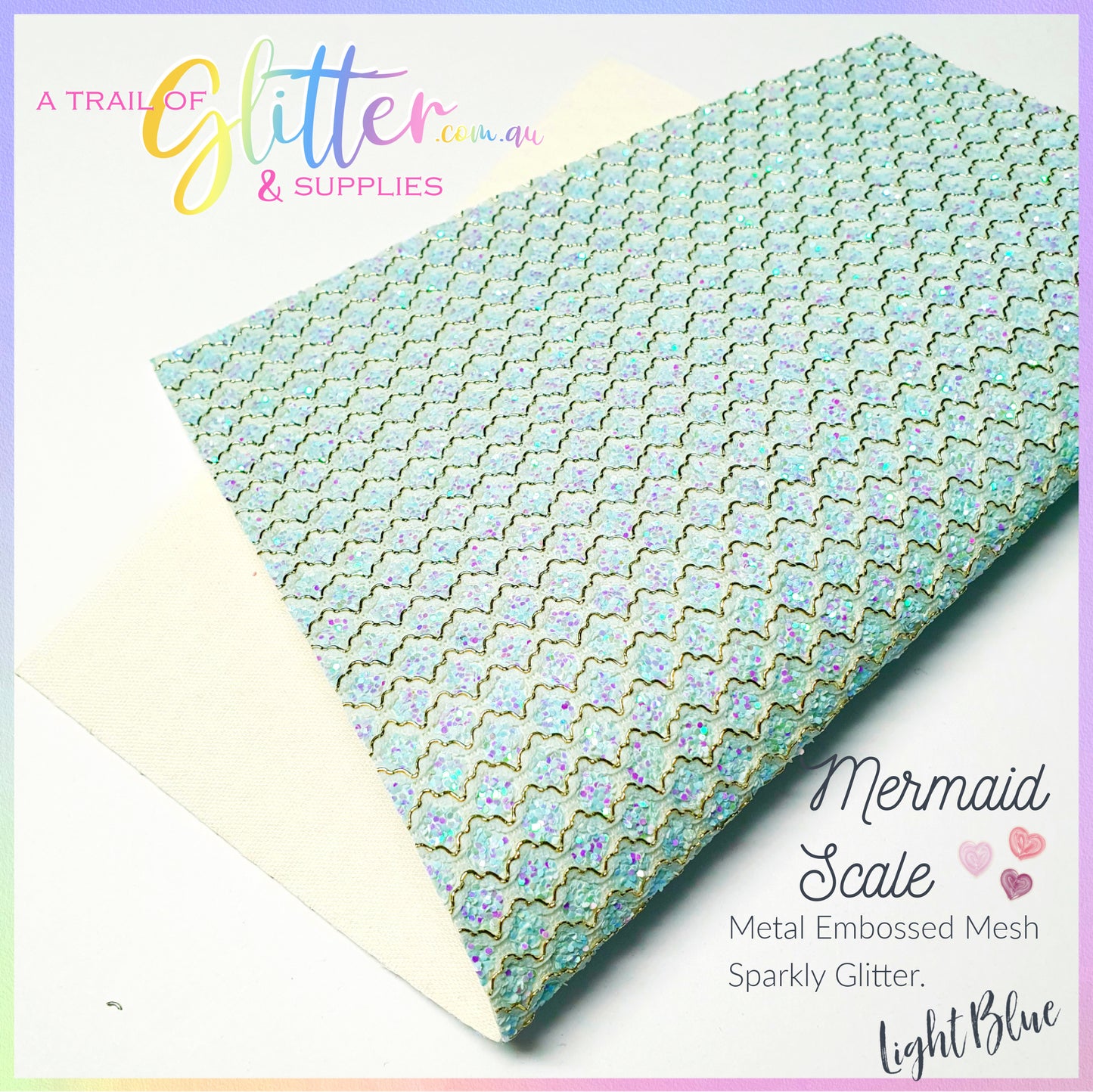 Mermaid Scale Embossed Metal Mesh Lace - ALL colours listed Inside.