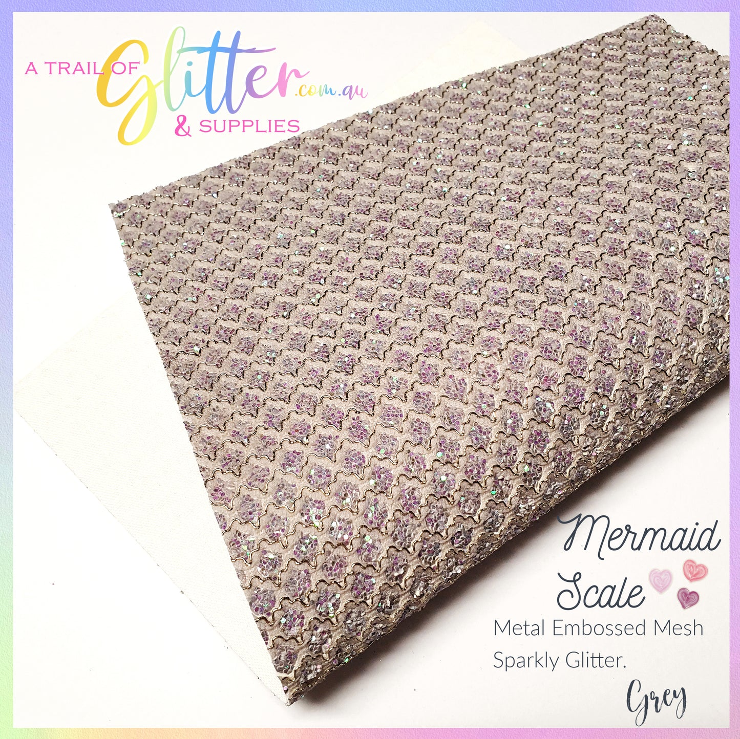Mermaid Scale Embossed Metal Mesh Lace - ALL colours listed Inside.