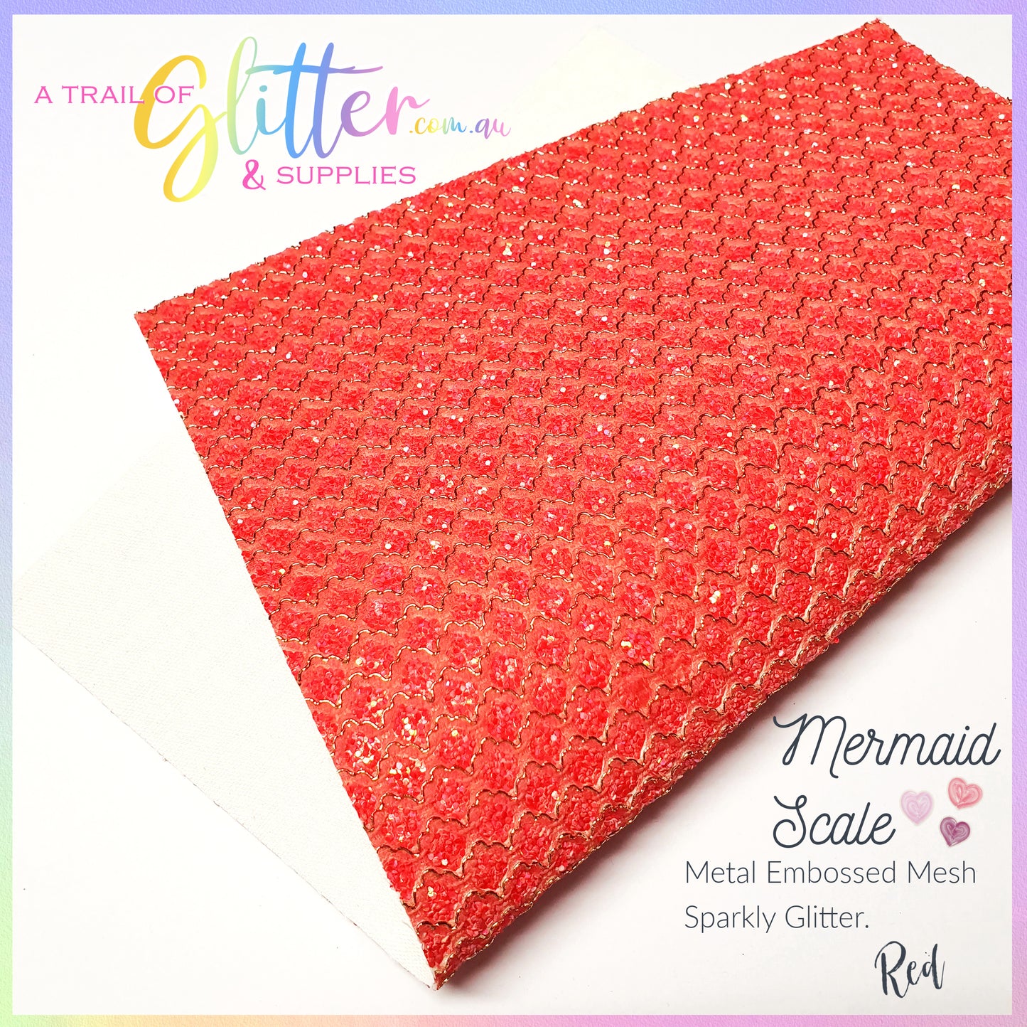 Mermaid Scale Embossed Metal Mesh Lace - ALL colours listed Inside.