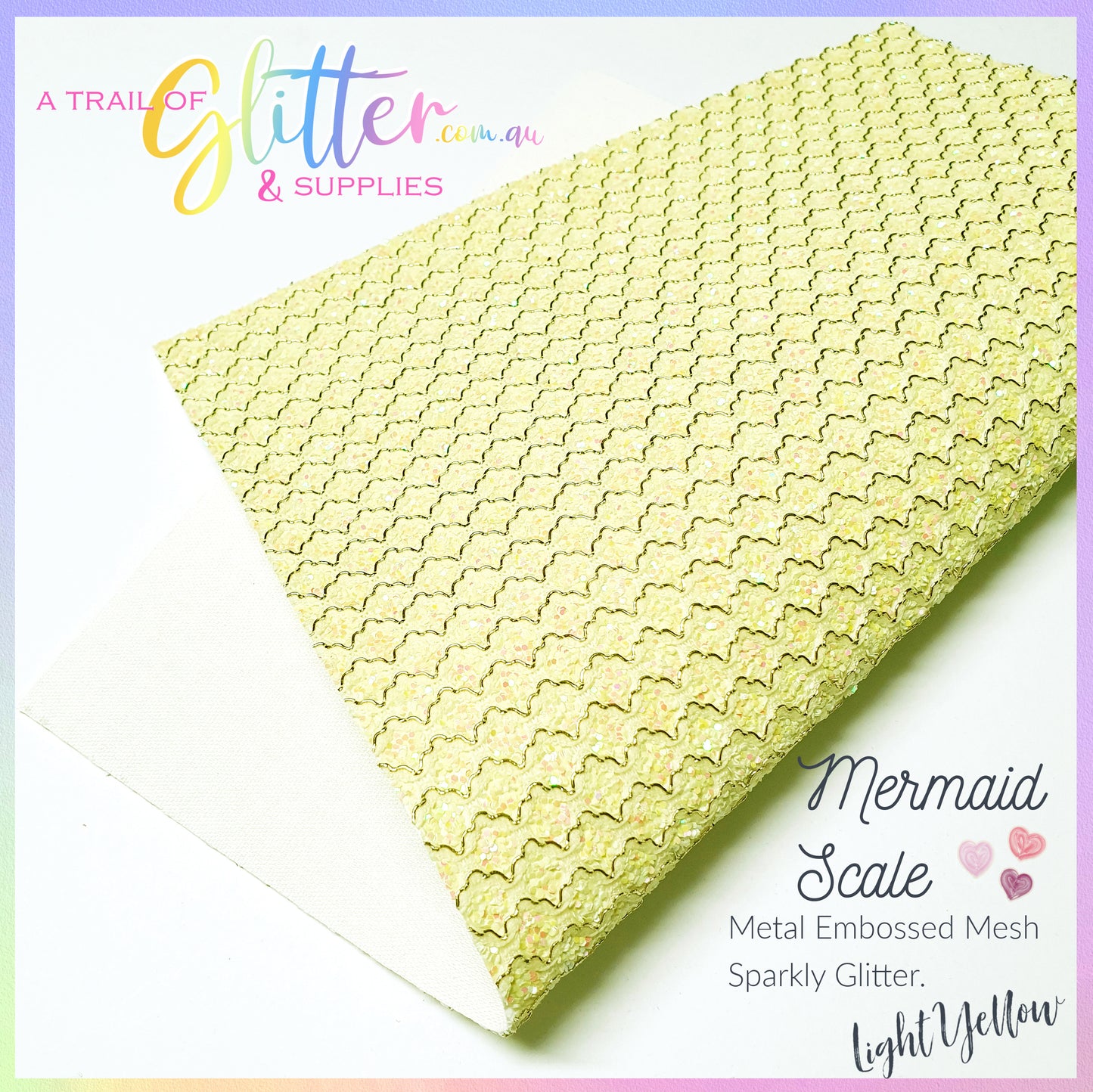 Mermaid Scale Embossed Metal Mesh Lace - ALL colours listed Inside.