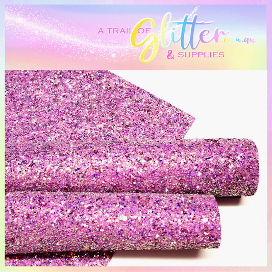 Sequined Chunky Glitter- Purple- Thick Grade