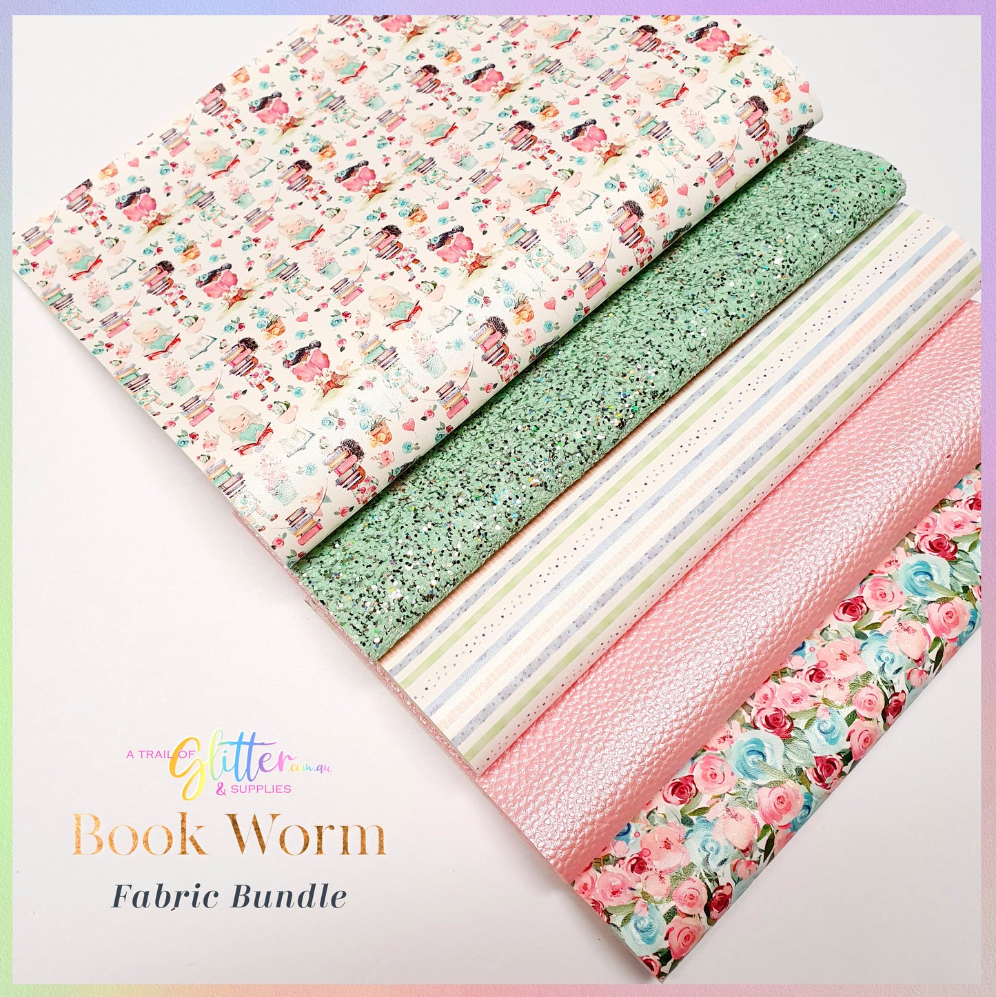 Book Worm Fabric Bundle