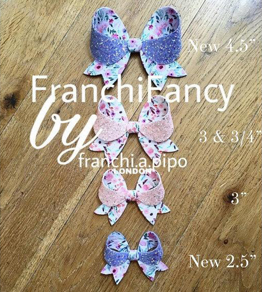 FranchiFancy DIE or TEMPLATE 4.5" & 2.5" Maxi & Mini ON ONE DIE/TEMPLATE