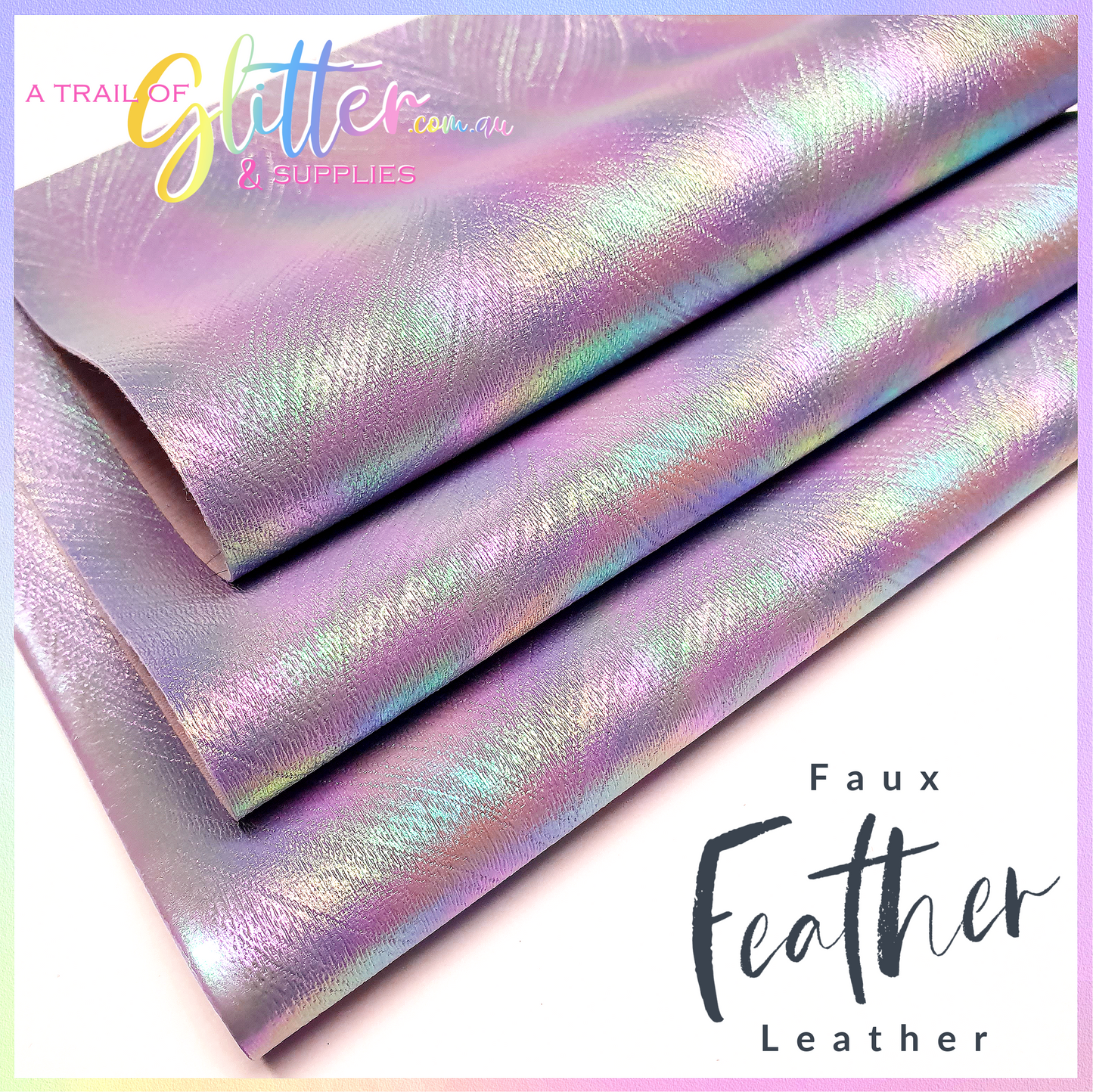 Embossed Feather Texture Faux Leather All colours and fabric bundle listed inside