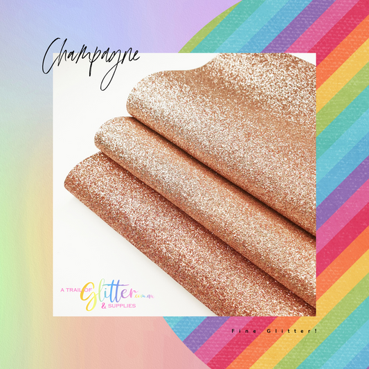 Fine Glitter CHAMPAGNE Sheet 20x34cm