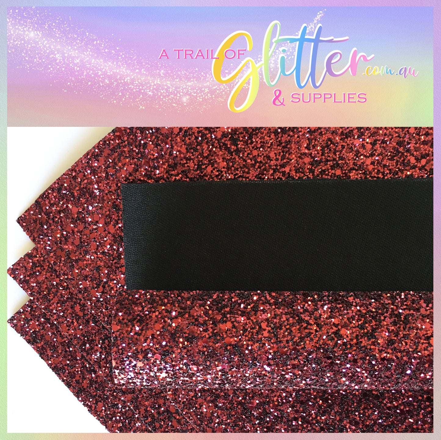 Chunky Glitter (Thick Grade) Maroon 1.0mm
