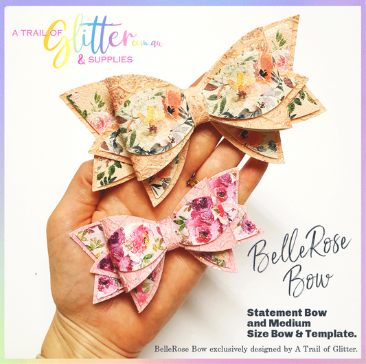 BelleRose Bow Die & Template IN LISTING