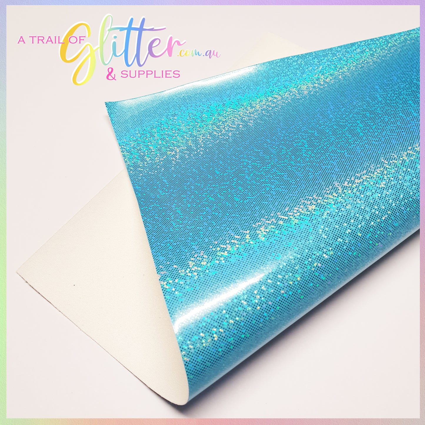 Smooth Glitter Laser Point Faux Leather.