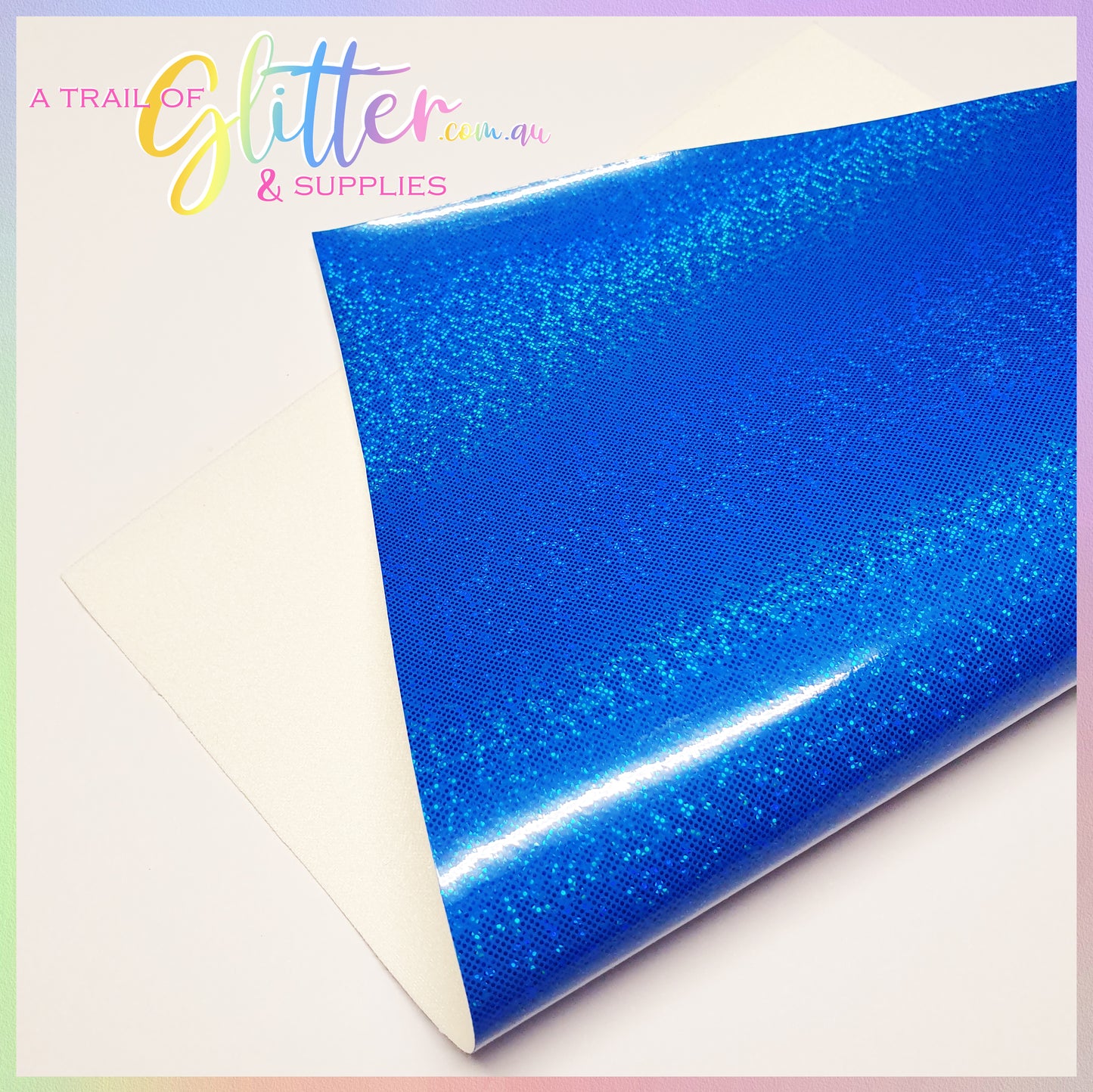 Smooth Glitter Laser Point Faux Leather.