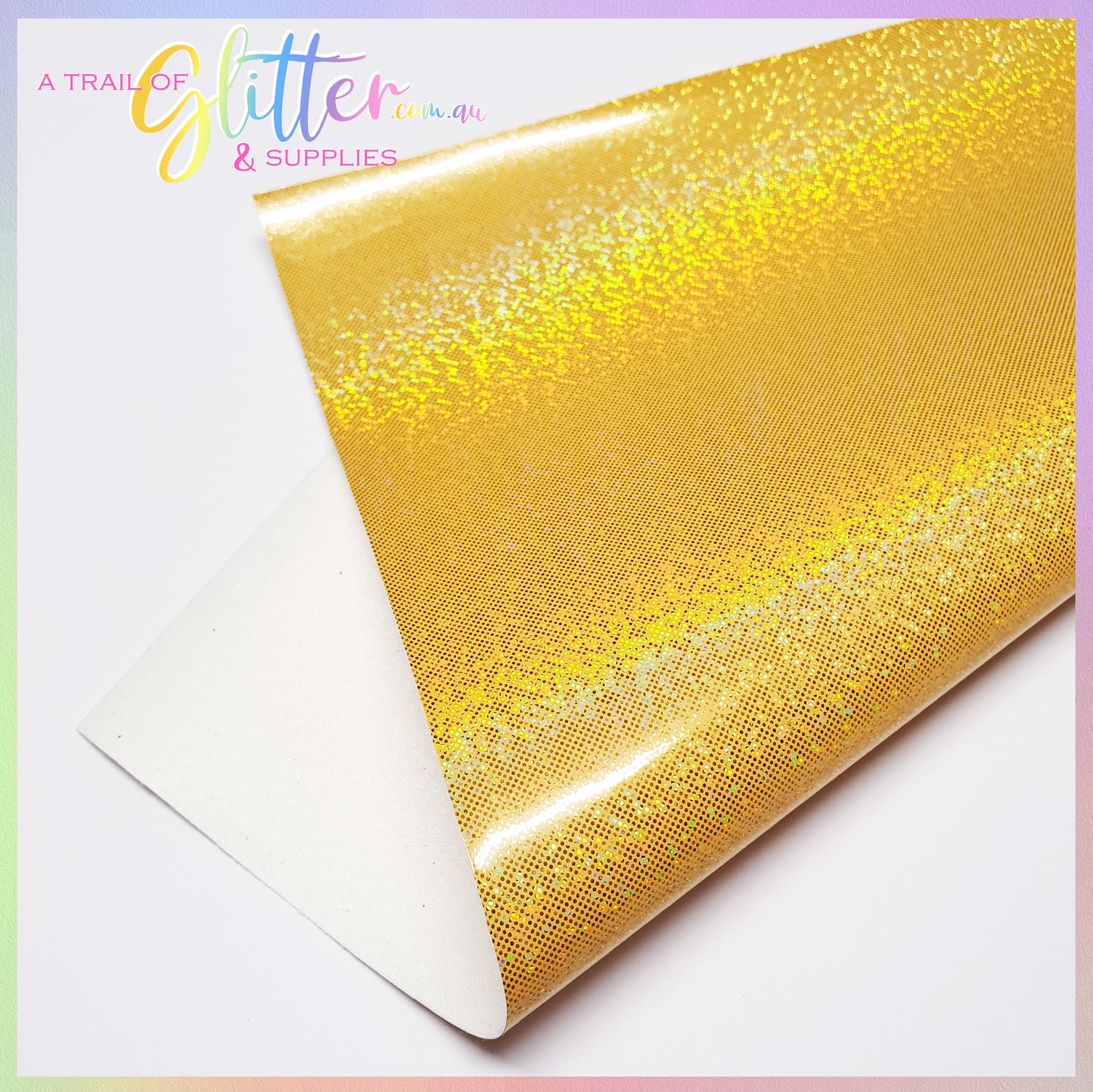 Smooth Glitter Laser Point Faux Leather.