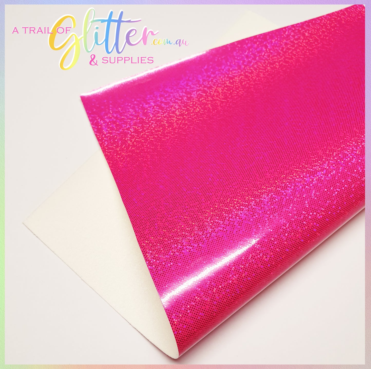 Smooth Glitter Laser Point Faux Leather.
