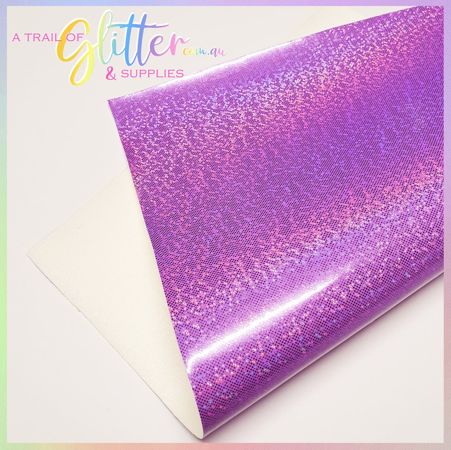 Smooth Glitter Laser Point Faux Leather.