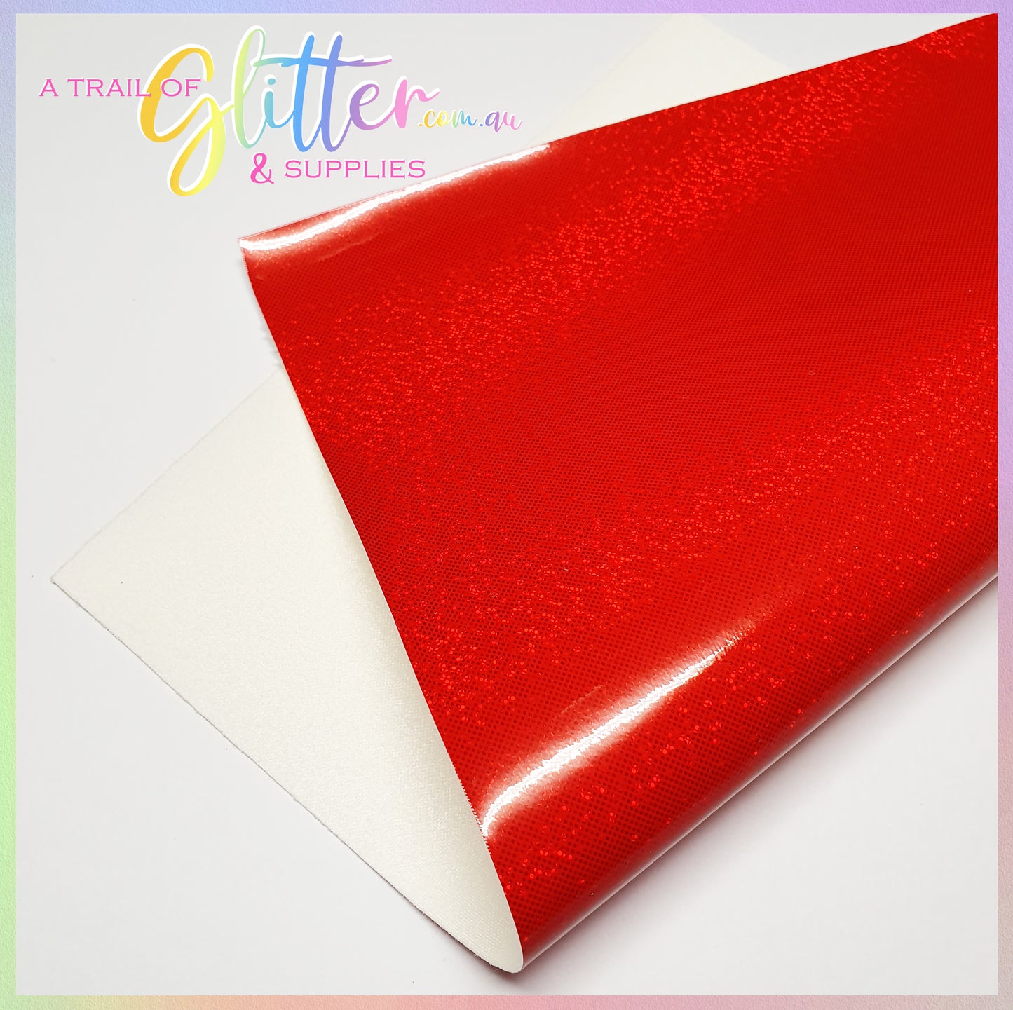 Smooth Glitter Laser Point Faux Leather.