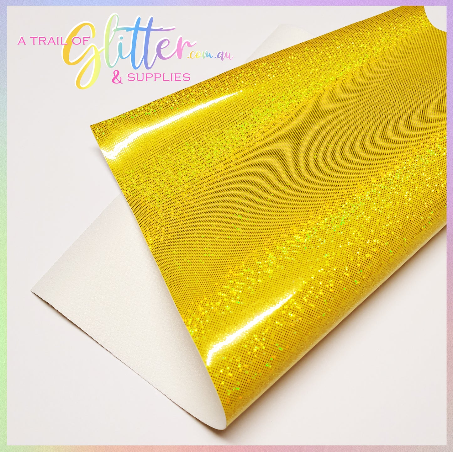Smooth Glitter Laser Point Faux Leather.