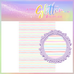 Fiesta Pastel Stripes faux leather.