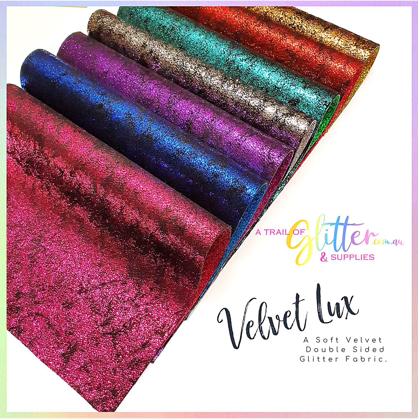 Double Sided Metallic Velvet Lux