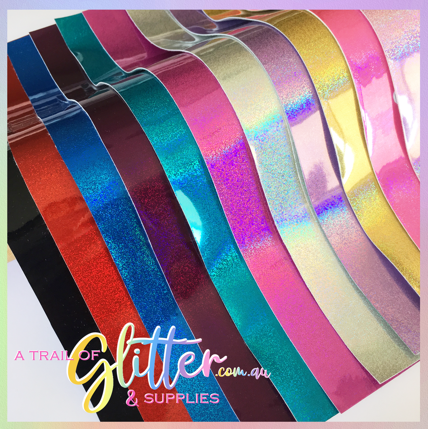 Shimmering pu coloured glitter leather - Pixel Purple
