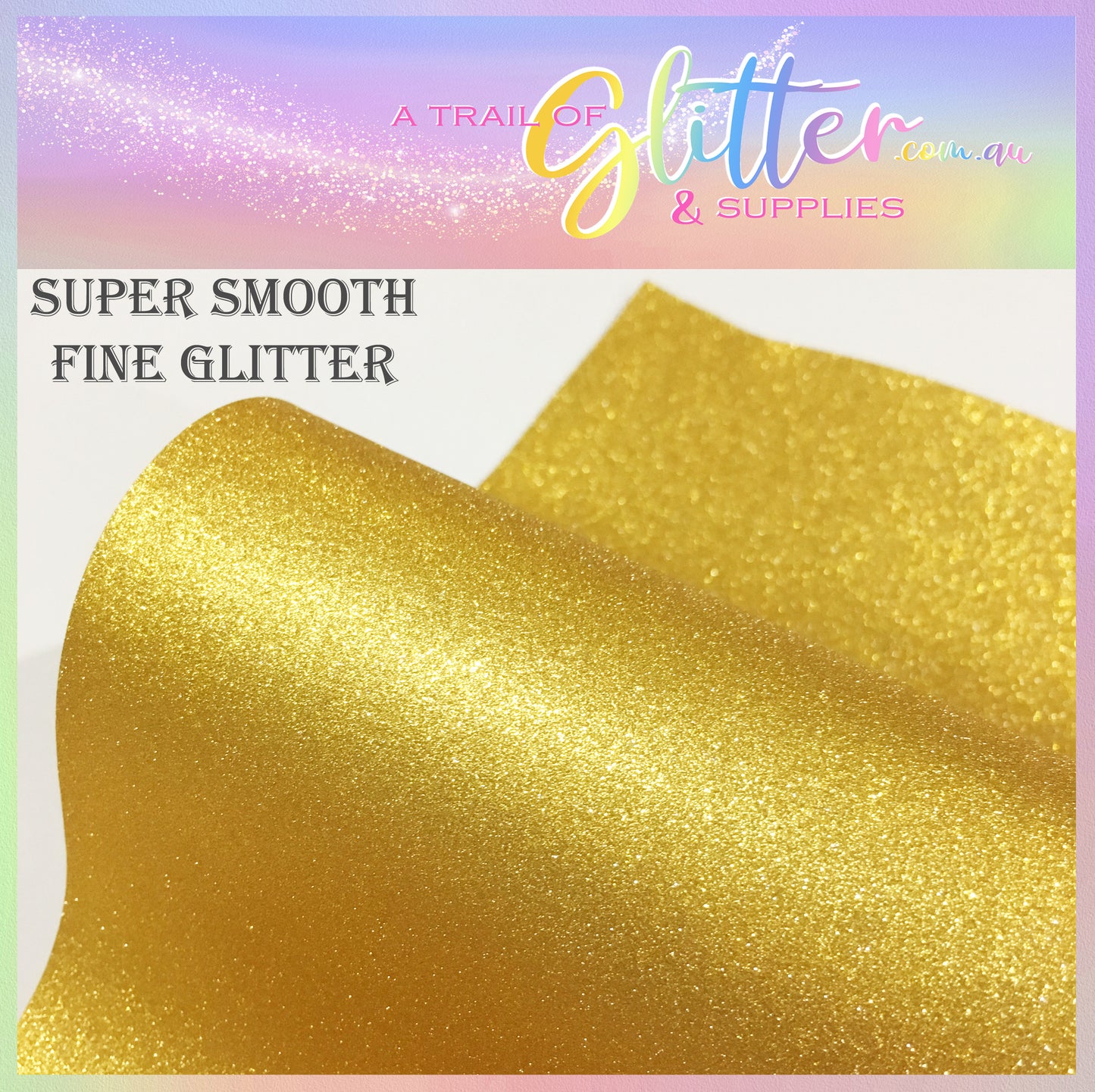 SUPER smooth and soft fine glitter (Gold)