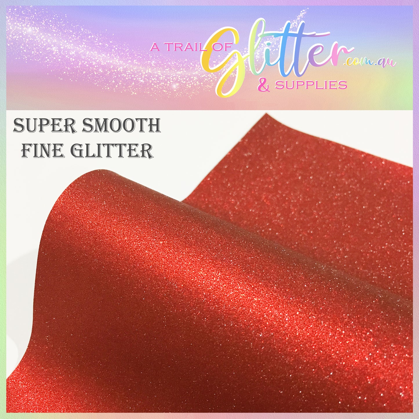SUPER smooth and soft fine glitter (Red)