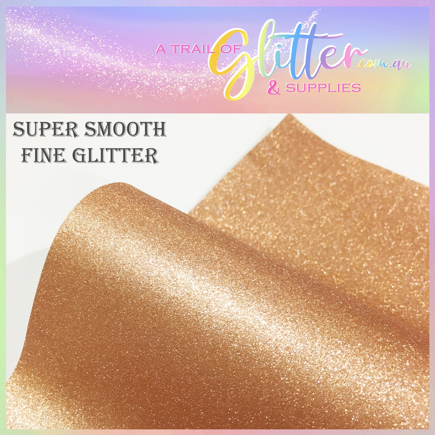 SUPER smooth and soft fine glitter (Rose Gold)