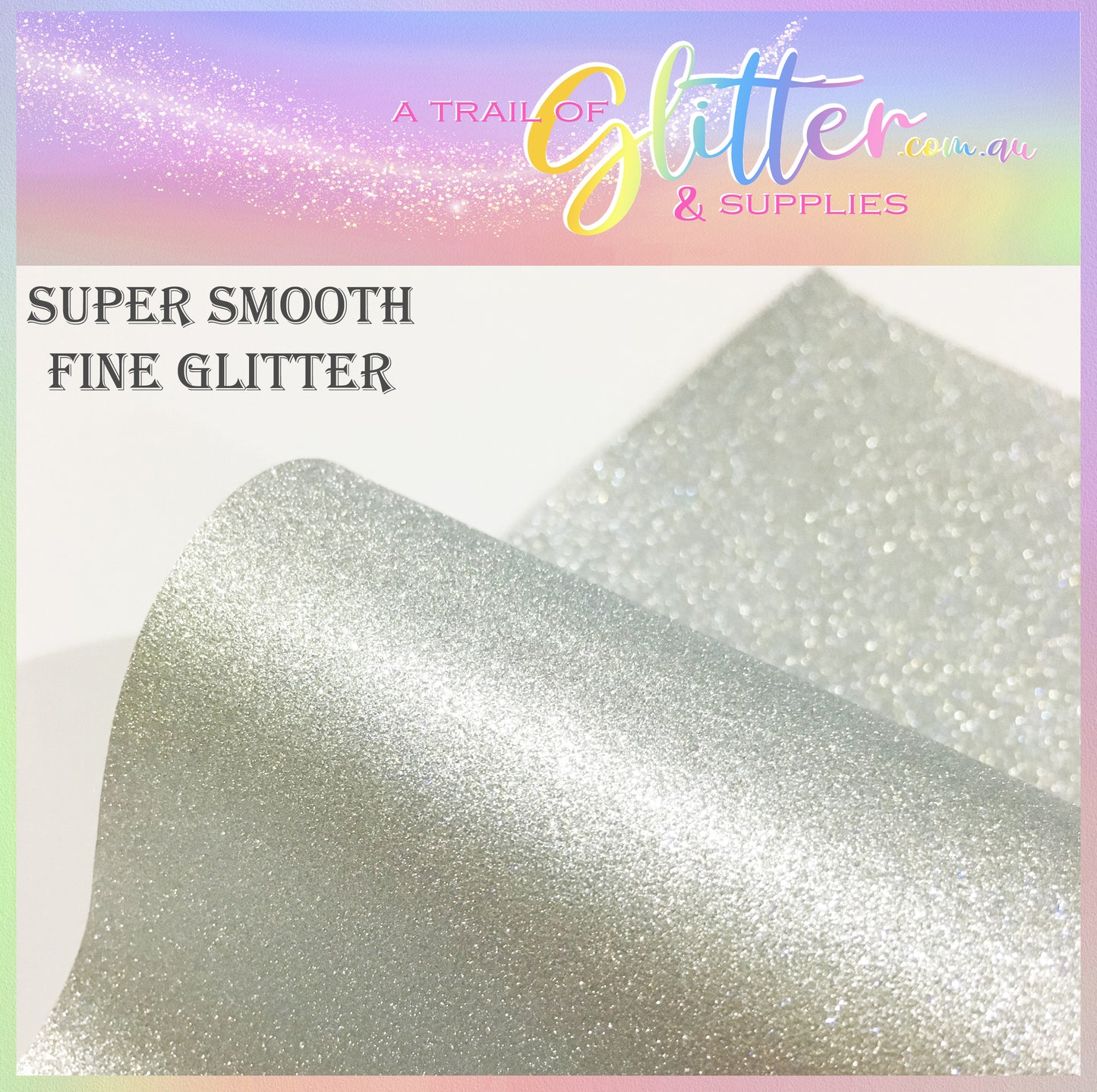 SUPER smooth and soft fine glitter (Silver)